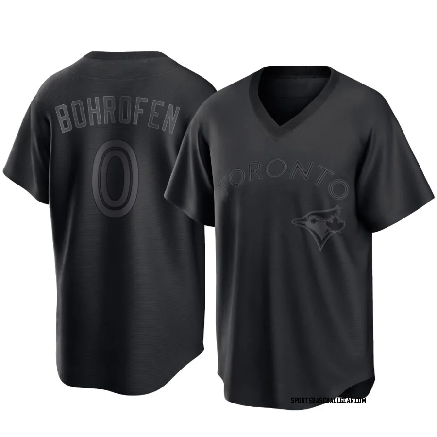 Jace Bohrofen Youth Toronto Blue Jays Black Replica Pitch Fashion Jersey