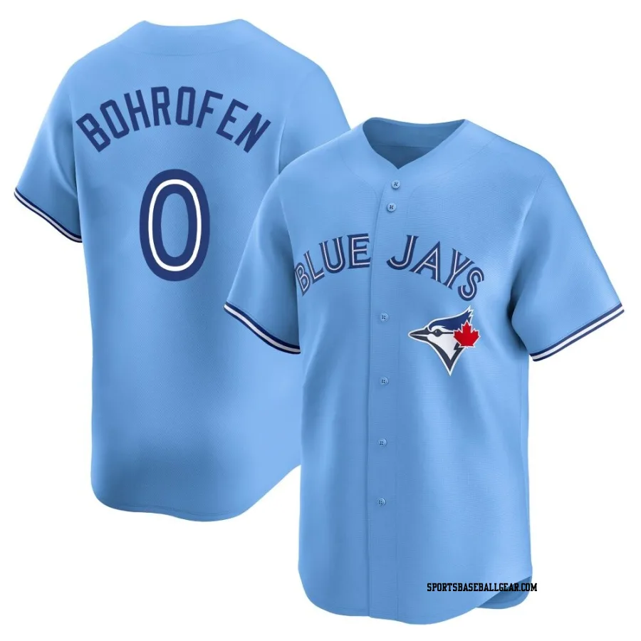 Jace Bohrofen Youth Toronto Blue Jays Blue Limited Powder Alternate Jersey