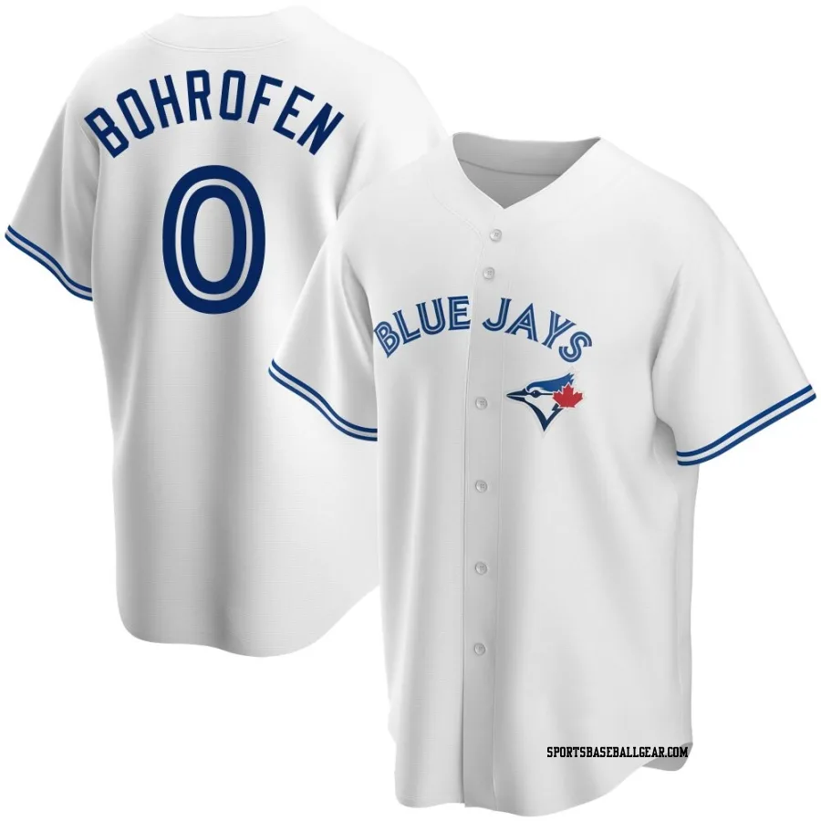 Jace Bohrofen Youth Toronto Blue Jays White Replica Home Jersey