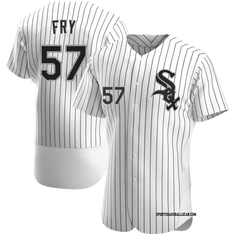 Jace Fry Men's Chicago White Sox White Authentic Home Jersey