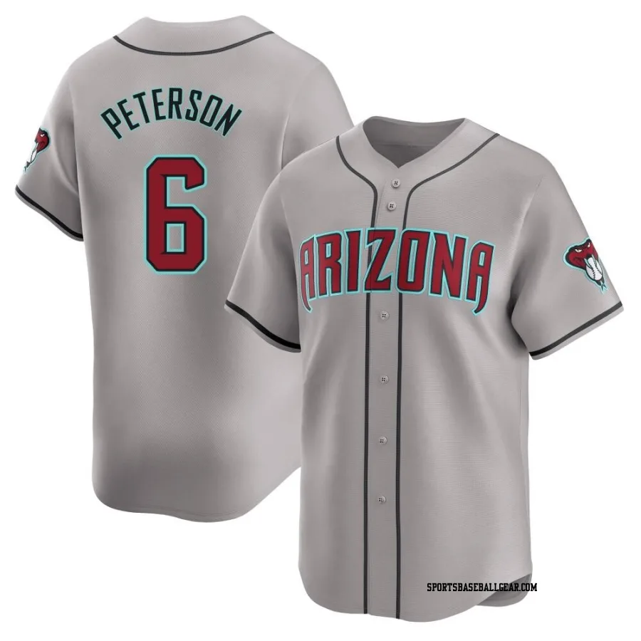 Jace Peterson Men's Arizona Diamondbacks Gray Limited Away Jersey