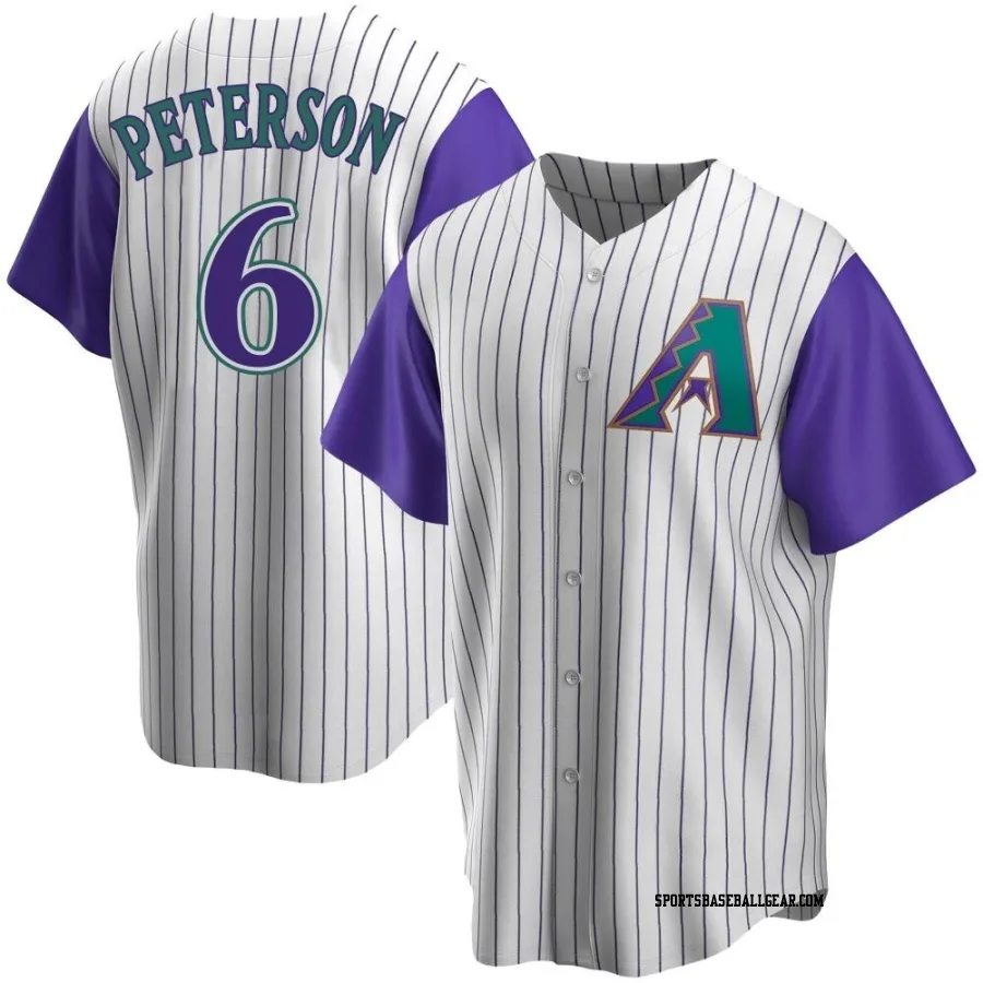 Jace Peterson Youth Arizona Diamondbacks Cream/Purple Replica Alternate Cooperstown Collection Jersey