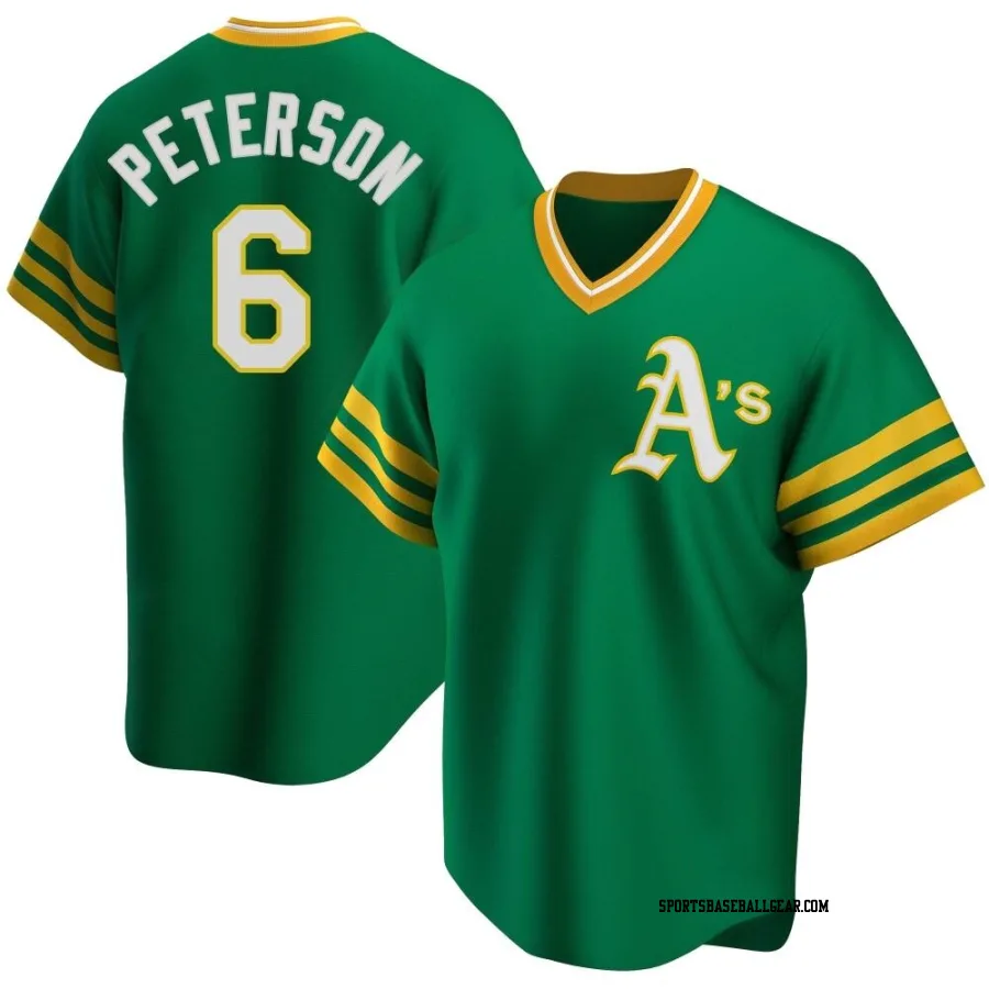 Jace Peterson Youth Oakland Athletics Green Replica R Kelly Road Cooperstown Collection Jersey