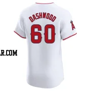 Jack Dashwood Men's Los Angeles Angels White Elite Home Jersey