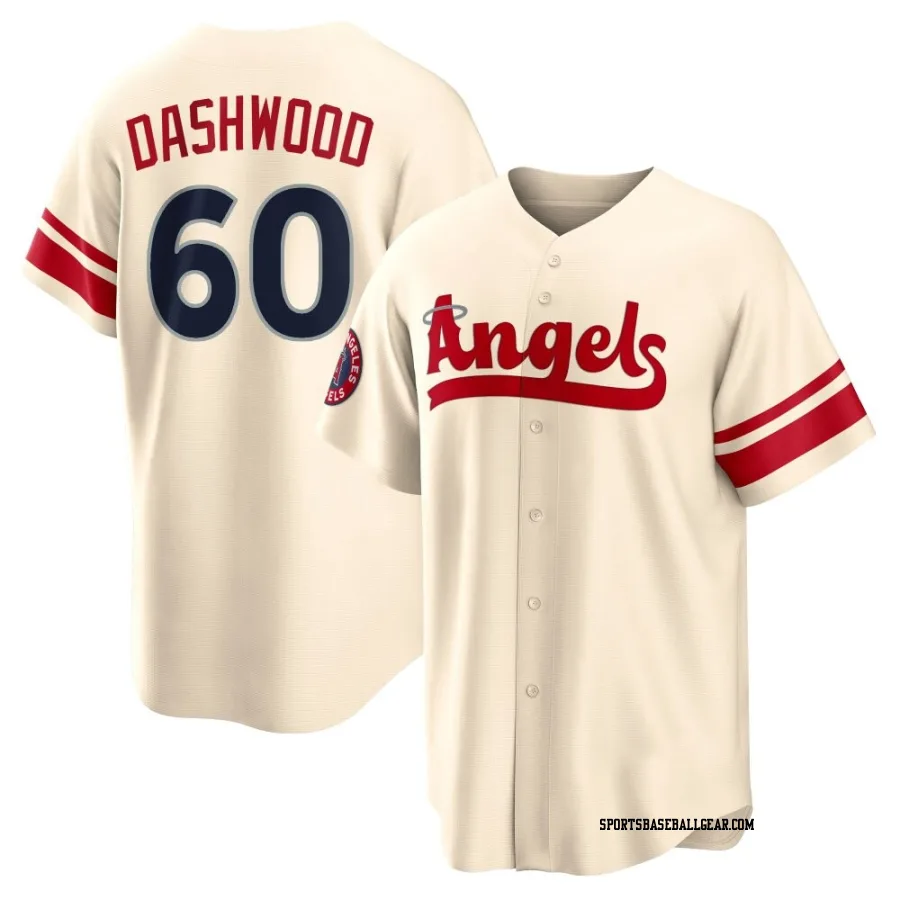 Jack Dashwood Youth Los Angeles Angels Cream Replica 2022 City Connect Jersey