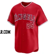 Jack Dashwood Youth Los Angeles Angels Red Limited Alternate Jersey