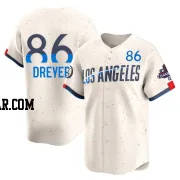 Jack Dreyer Men's Los Angeles Dodgers Cream Limited 2024 City Connect World Series Champions Jersey