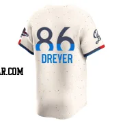 Jack Dreyer Men's Los Angeles Dodgers Cream Limited 2024 City Connect World Series Champions Jersey
