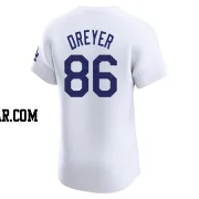Jack Dreyer Men's Los Angeles Dodgers White Elite Home 2024 World Series Jersey