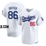 Jack Dreyer Men's Los Angeles Dodgers White Limited 2024 World Tour Seoul Series Home Jersey