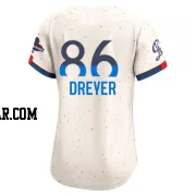 Jack Dreyer Women's Los Angeles Dodgers Cream Limited 2024 City Connect World Series Champions Jersey
