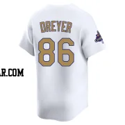 Jack Dreyer Youth Los Angeles Dodgers Gold Limited White 2025 Collection Jersey