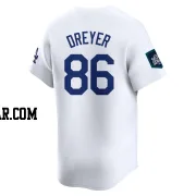 Jack Dreyer Youth Los Angeles Dodgers White Limited 2024 World Tour Seoul Series Home Jersey