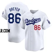 Jack Dreyer Youth Los Angeles Dodgers White Limited Home Jersey