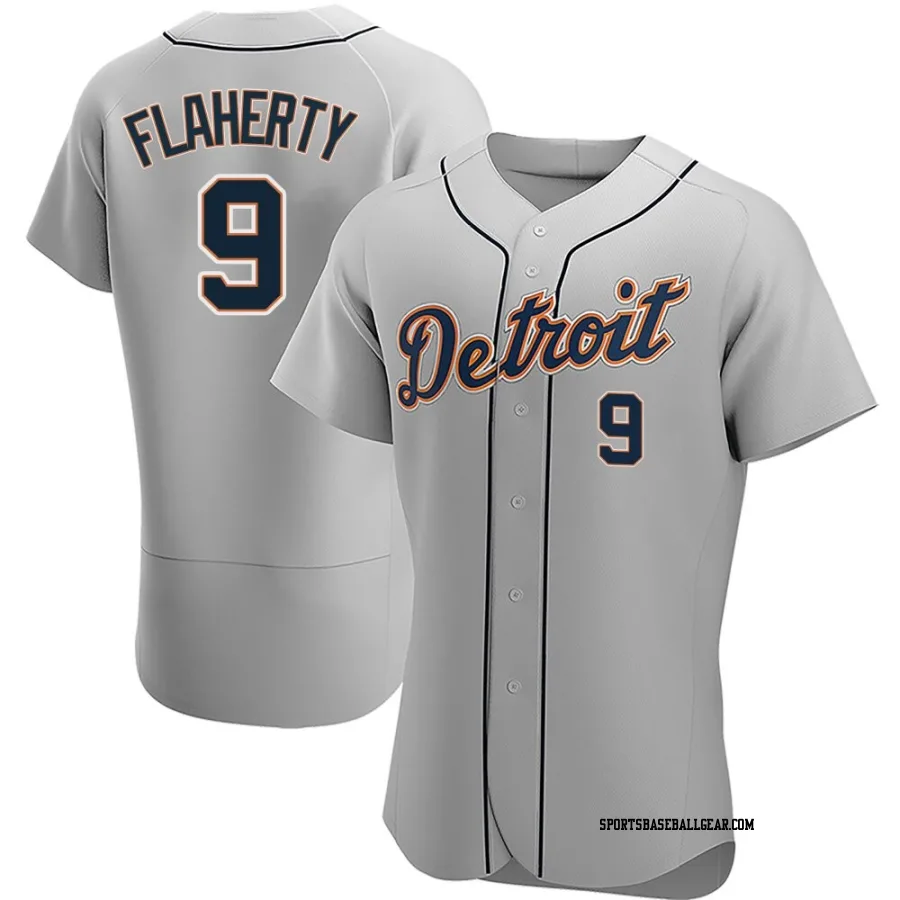 Jack Flaherty Men's Detroit Tigers Gray Authentic Road Jersey