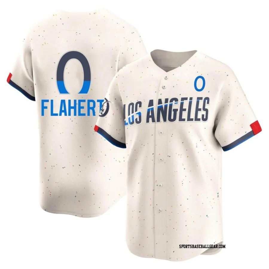 Jack Flaherty Men's Los Angeles Dodgers Cream Limited 2024 City Connect Jersey