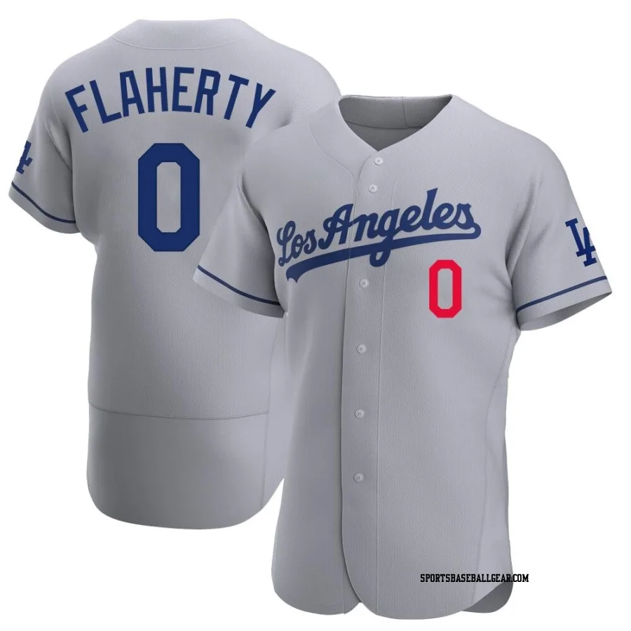 Jack Flaherty Men's Los Angeles Dodgers Gray Authentic Away Jersey