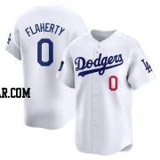 Jack Flaherty Men's Los Angeles Dodgers White Limited 2024 World Tour Seoul Series Home Jersey