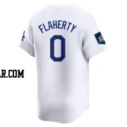 Jack Flaherty Men's Los Angeles Dodgers White Limited 2024 World Tour Seoul Series Home Jersey