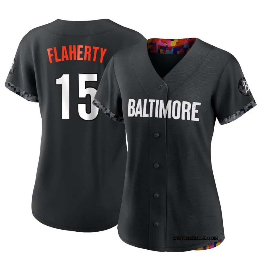 Jack Flaherty Women's Baltimore Orioles Black Replica 2023 City Connect Jersey