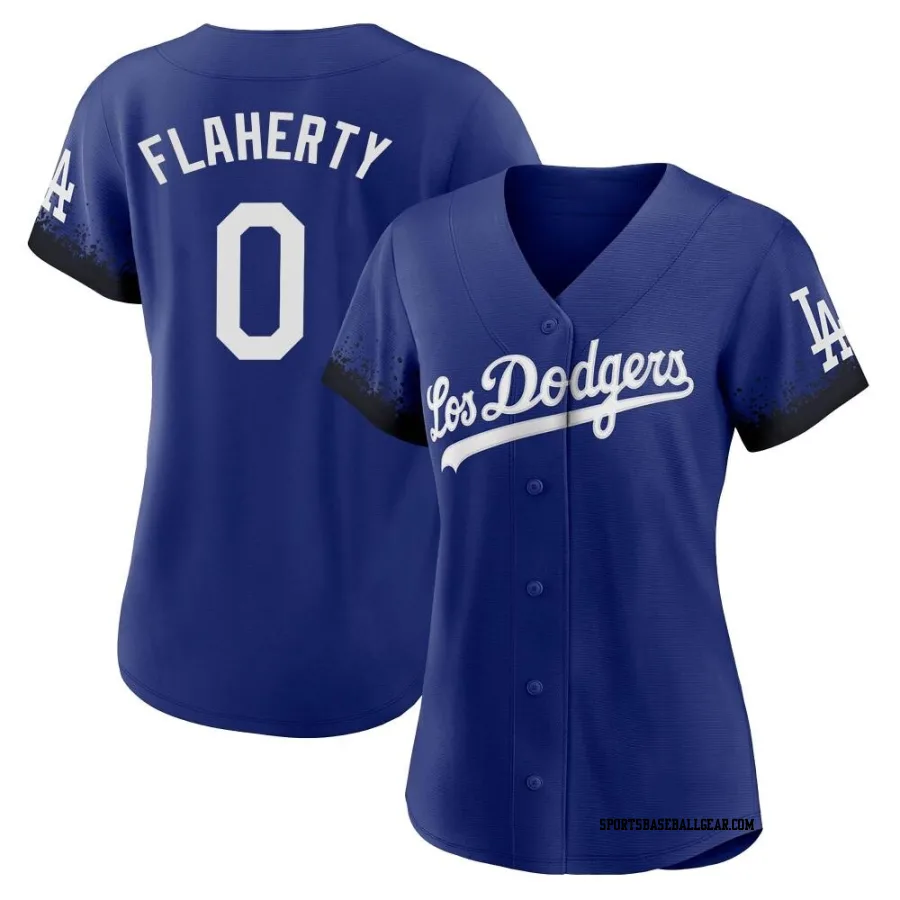 Jack Flaherty Women's Los Angeles Dodgers Royal Replica 2021 City Connect Jersey
