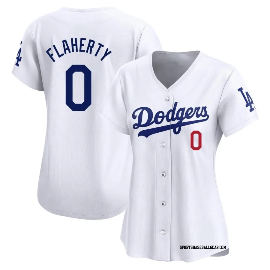 Jack Flaherty Women's Los Angeles Dodgers White Limited Home Jersey