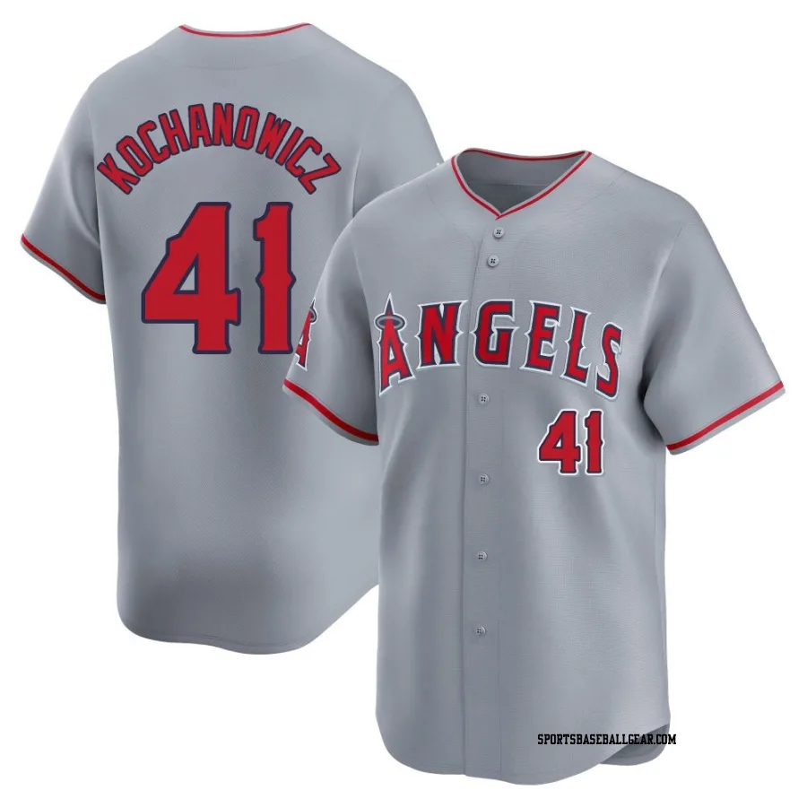 Jack Kochanowicz Men's Los Angeles Angels Gray Limited Away Jersey
