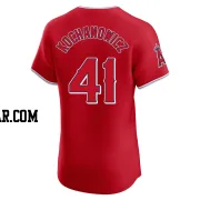 Jack Kochanowicz Men's Los Angeles Angels Red Elite Alternate Jersey