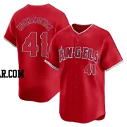 Jack Kochanowicz Men's Los Angeles Angels Red Limited Alternate Jersey