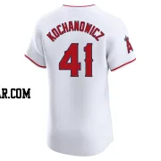 Jack Kochanowicz Men's Los Angeles Angels White Elite Home Jersey