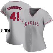 Jack Kochanowicz Women's Los Angeles Angels Authentic Silver Road Jersey