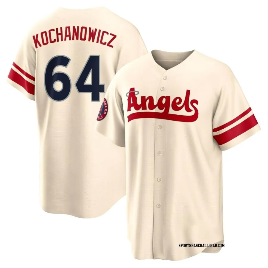 Jack Kochanowicz Youth Los Angeles Angels Cream Replica 2022 City Connect Jersey