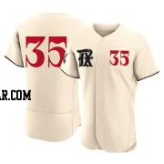 Jack Leiter Men's Texas Rangers Cream Authentic 2023 City Connect Jersey