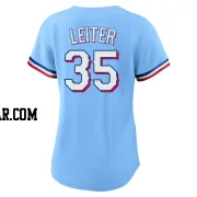 Jack Leiter Women's Texas Rangers Light Blue Replica Alternate Jersey