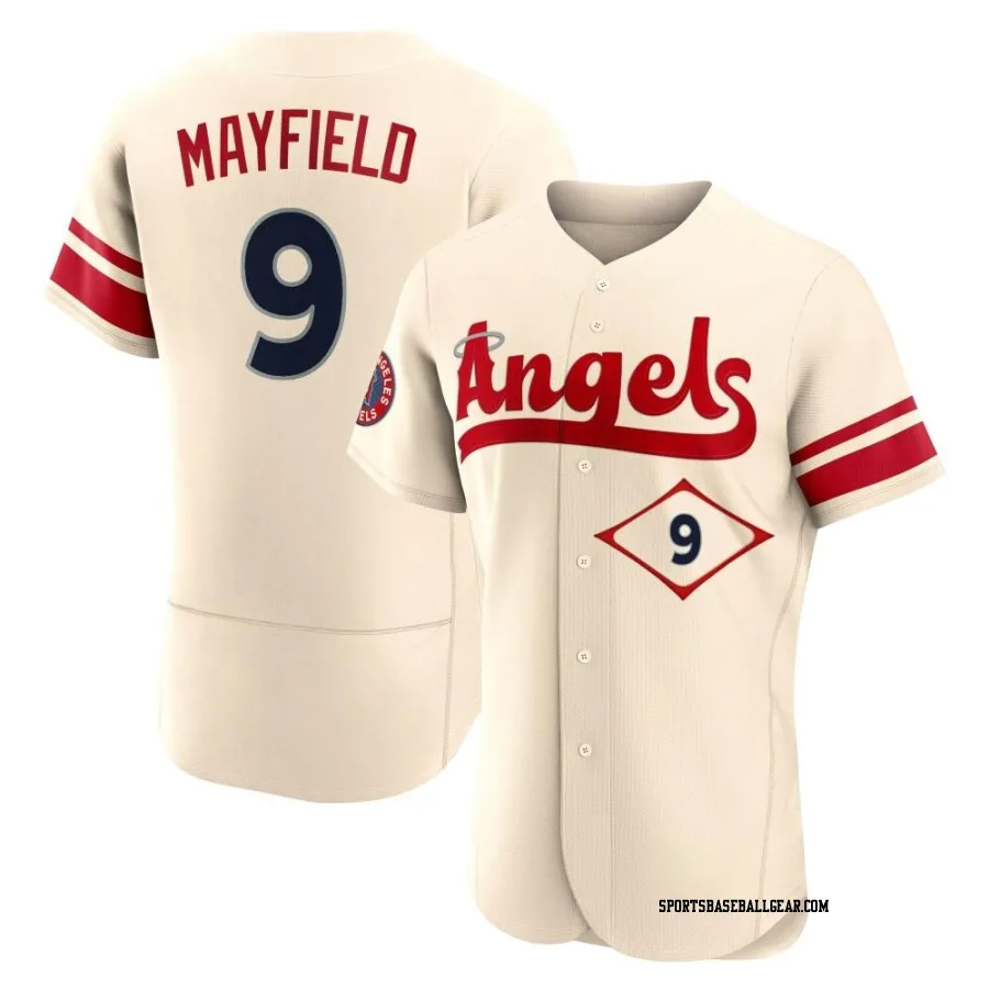 Jack Mayfield Men's Los Angeles Angels Cream Authentic 2022 City Connect Jersey