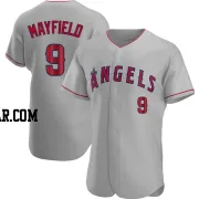 Jack Mayfield Men's Los Angeles Angels Gray Authentic Road Jersey