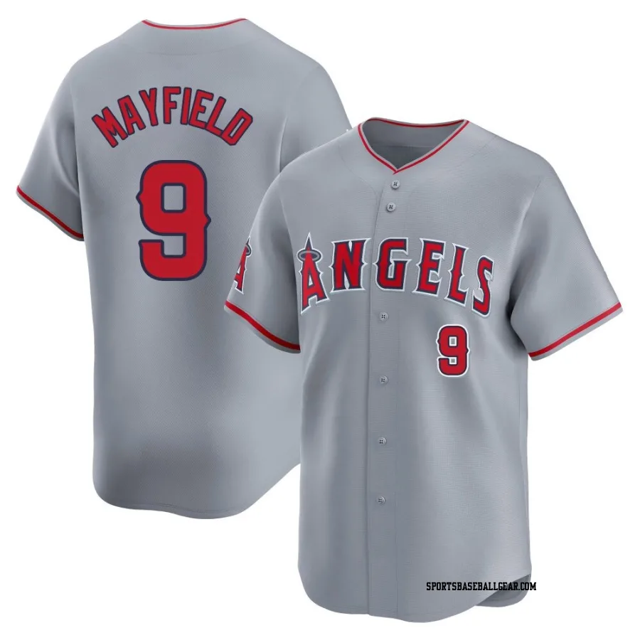 Jack Mayfield Men's Los Angeles Angels Gray Limited Away Jersey