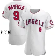 Jack Mayfield Men's Los Angeles Angels White Authentic Jersey