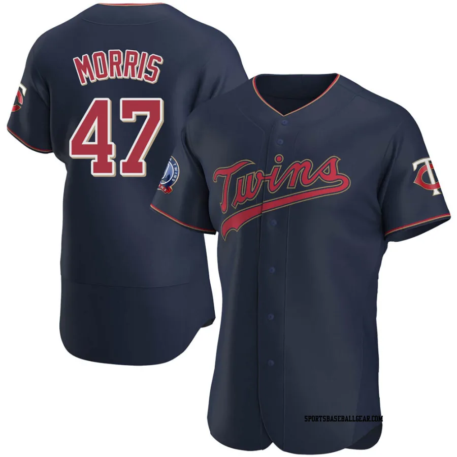 Jack Morris Men's Minnesota Twins Navy Authentic Alternate 60th Season Team Jersey
