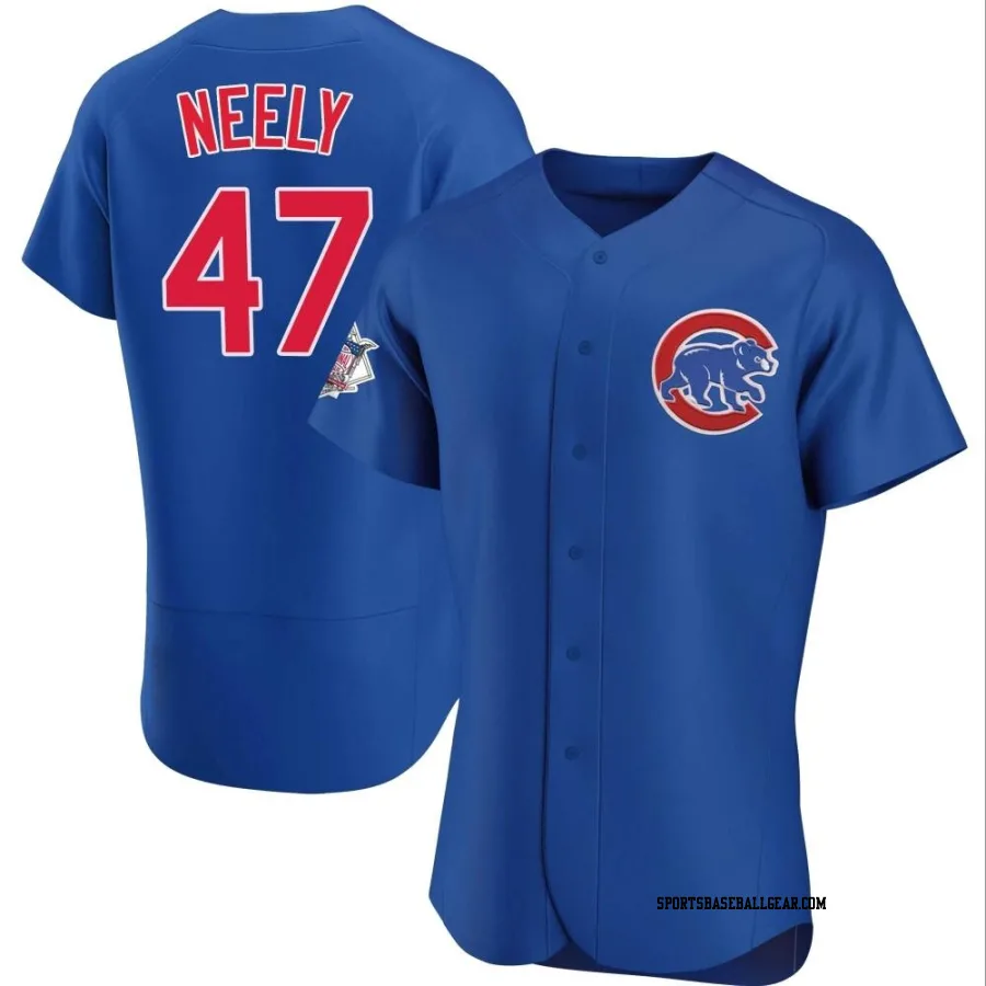Jack Neely Men's Chicago Cubs Royal Authentic Alternate Jersey