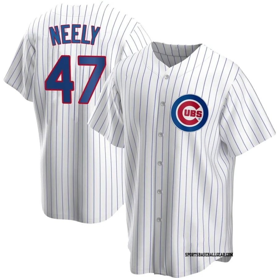Jack Neely Youth Chicago Cubs White Replica Home Jersey