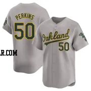 Jack Perkins Men's Oakland Athletics Gray Limited Away Jersey