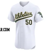 Jack Perkins Men's Oakland Athletics White Elite Home Jersey