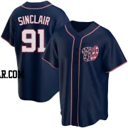 Jack Sinclair Youth Washington Nationals Navy Replica Alternate Team Jersey