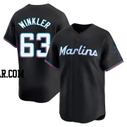Jack Winkler Men's Miami Marlins Black Limited Alternate Jersey