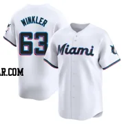 Jack Winkler Men's Miami Marlins White Limited Home Jersey