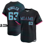 Jack Winkler Youth Miami Marlins Black Limited 2025 City Connect Jersey