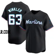 Jack Winkler Youth Miami Marlins Black Limited Alternate Jersey
