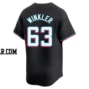 Jack Winkler Youth Miami Marlins Black Limited Alternate Jersey