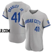 Jackie Bradley Jr. Men's Kansas City Royals Gray Authentic 2022 Road Jersey